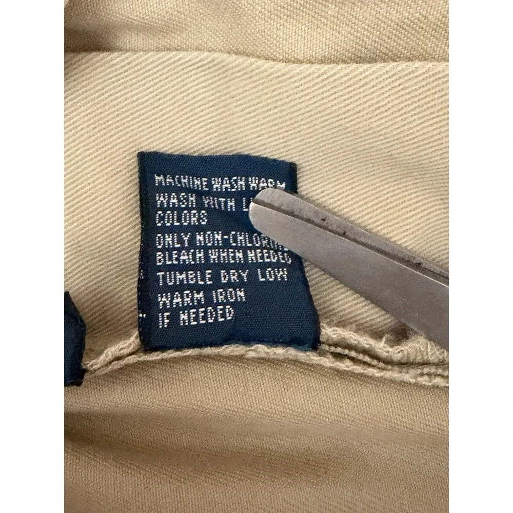 Polo Ralph Lauren Pants Mens Size 35x32 Khaki Chino Casual Cotton Preppy Trouser